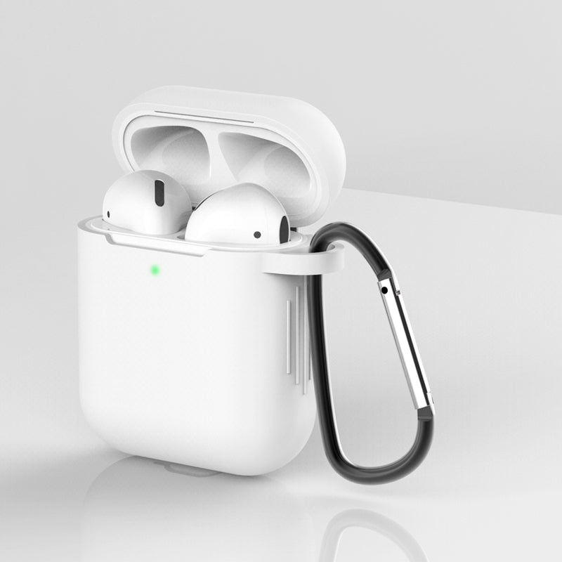 Silicone Protective Case with Buckle for AirPods with Charging Case (2016)/with Charging Case (2019)