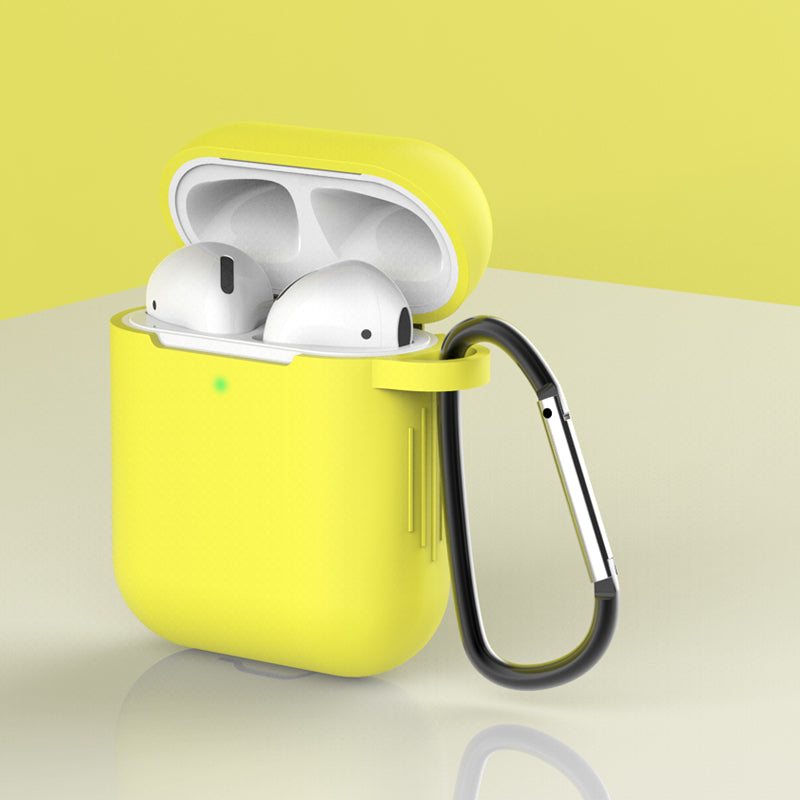 Silicone Protective Case with Buckle for AirPods with Charging Case (2016)/with Charging Case (2019)