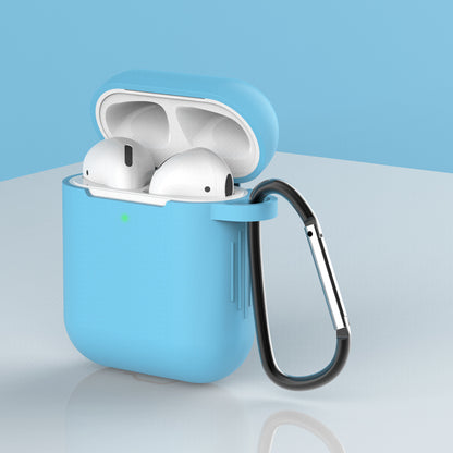 Silicone Protective Case with Buckle for AirPods with Charging Case (2016)/with Charging Case (2019)