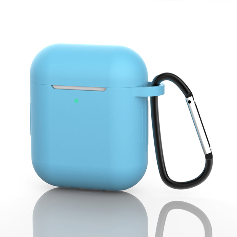 Silicone Protective Case with Buckle for AirPods with Charging Case (2016)/with Charging Case (2019)