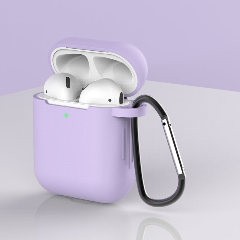 Silicone Protective Case with Buckle for AirPods with Charging Case (2016)/with Charging Case (2019)