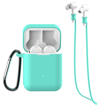 3-in-1 Set for Xiaomi Air Bluetooth Headphone [Silicone Case + Neck Straps + Carabiner]