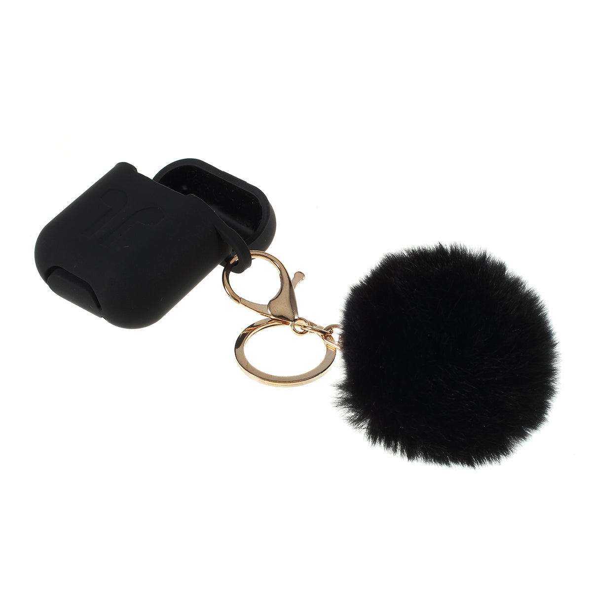 Silicone Case with Hairy Ball Buckle for Apple AirPods with Wireless Charging Case (2019) / AirPods with Charging Case (2019) (2016)