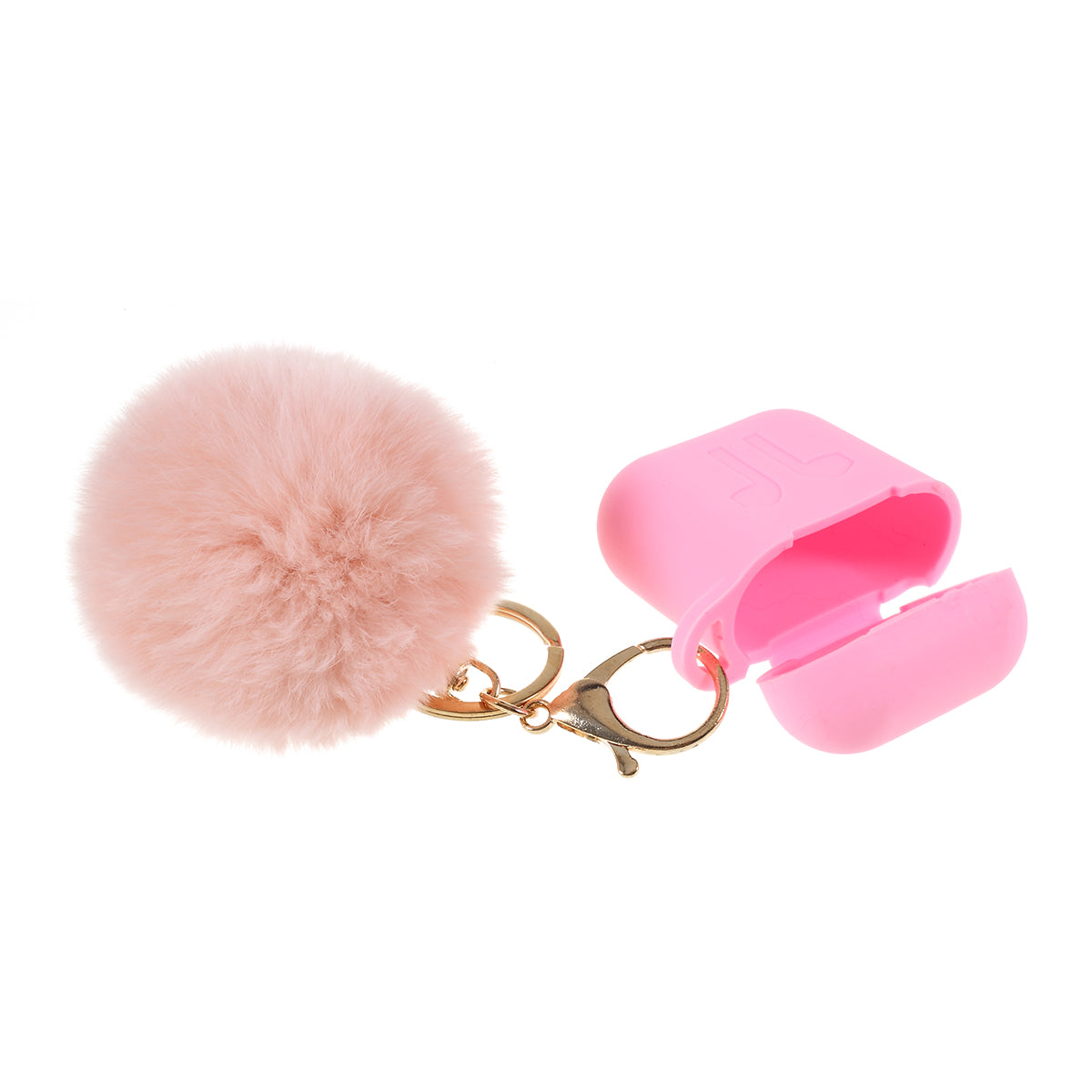 Silicone Case with Hairy Ball Buckle for Apple AirPods with Wireless Charging Case (2019) / AirPods with Charging Case (2019) (2016)