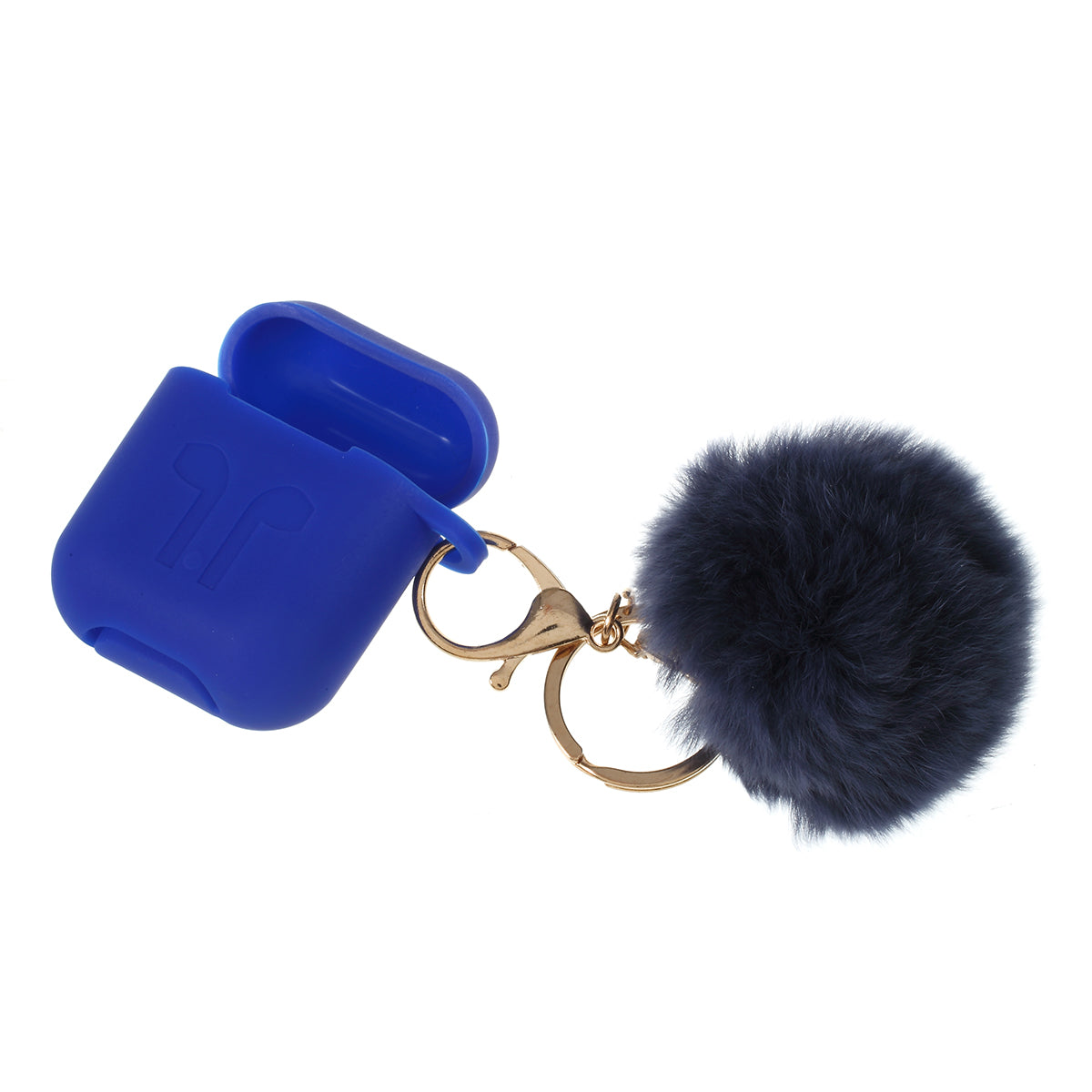 Silicone Case with Hairy Ball Buckle for Apple AirPods with Wireless Charging Case (2019) / AirPods with Charging Case (2019) (2016)