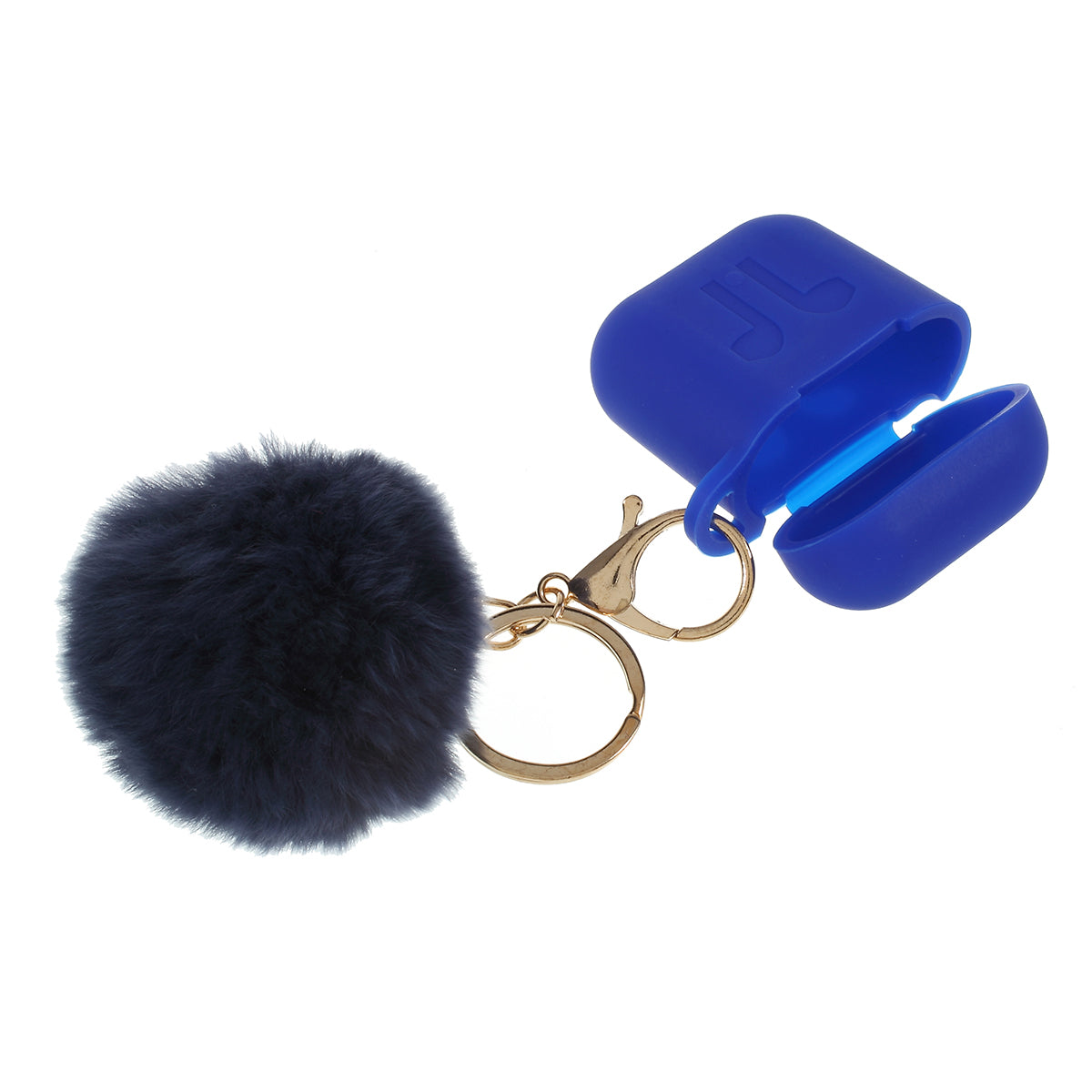 Silicone Case with Hairy Ball Buckle for Apple AirPods with Wireless Charging Case (2019) / AirPods with Charging Case (2019) (2016)