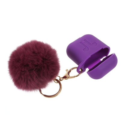 Silicone Case with Hairy Ball Buckle for Apple AirPods with Wireless Charging Case (2019) / AirPods with Charging Case (2019) (2016)