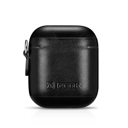 ICARER Cowhide Leather AirPods Case with Strap for Apple AirPods with Wireless Charging Case (2019) / AirPods with Charging Case (2019)/(2016)