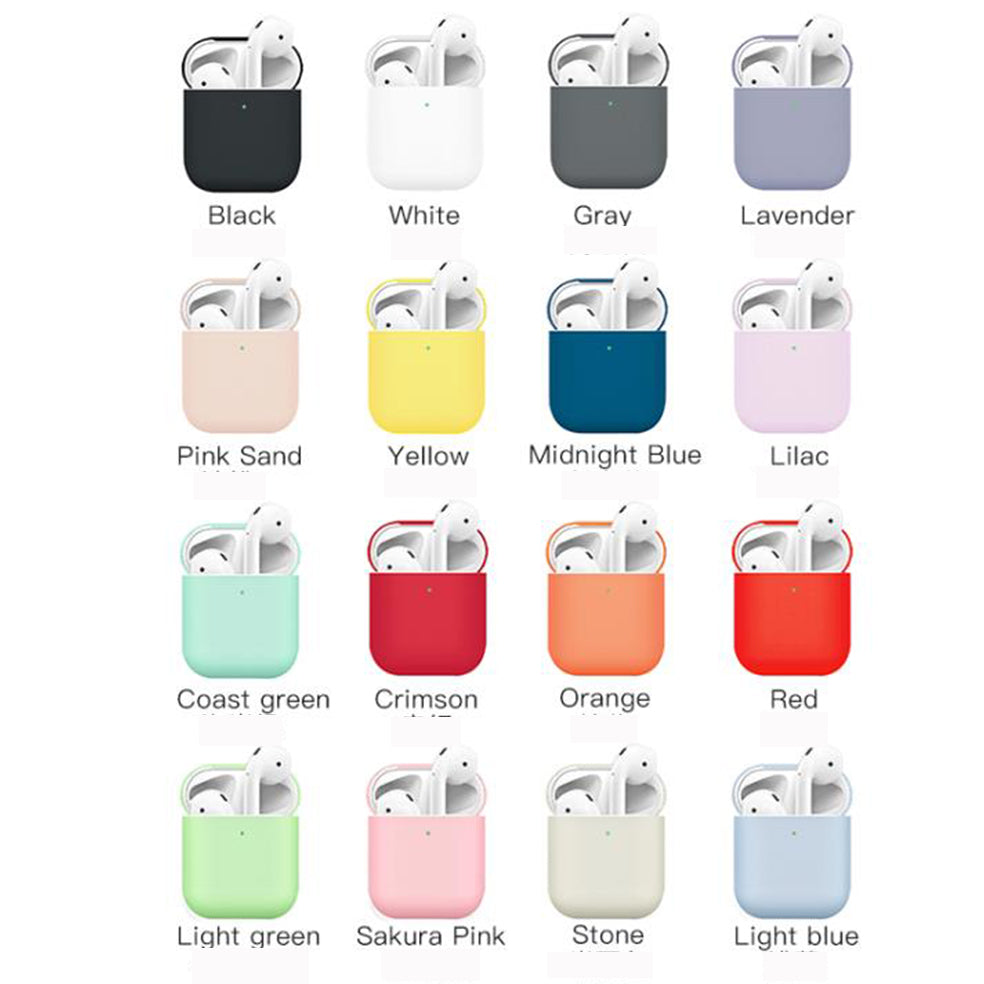 Matte Texture Silicone AirPods Case for Apple AirPods with Wireless Charging Case (2019) / AirPods with Charging Case (2019) (2016)