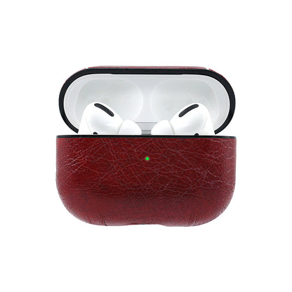 Crazy Horse Texture PU Leather Protective Case for Apple AirPods Pro