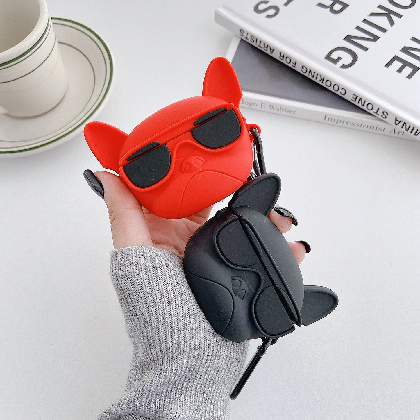 For Apple AirPods Pro with Buckle Bluetooth Silicone Case