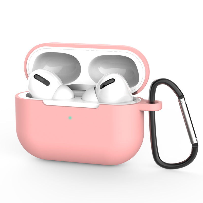 For Airpods Pro Thick Silicone Case with Buckle