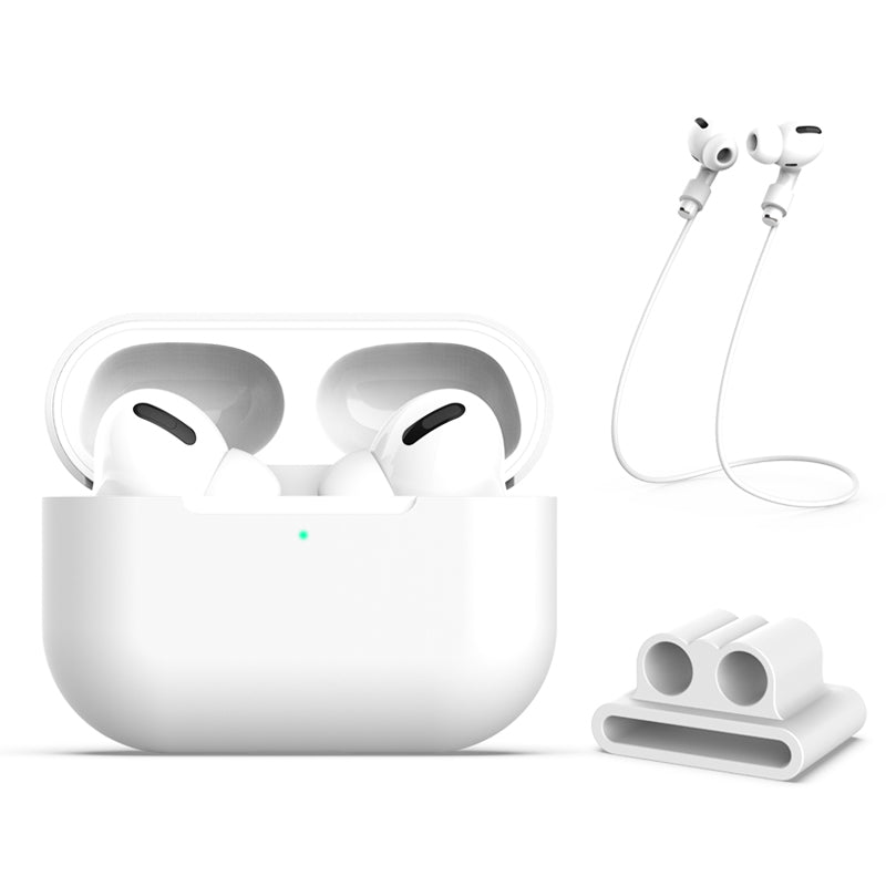 Silicone Case with Strap+Fixed Part for Apple AirPods Pro