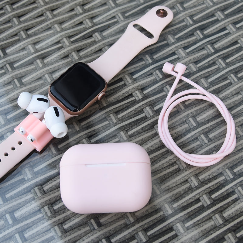 Silicone Case with Strap+Fixed Part for Apple AirPods Pro