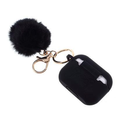 Silicone Protective Case with Hairy Ball Buckle for Apple AirPods Pro