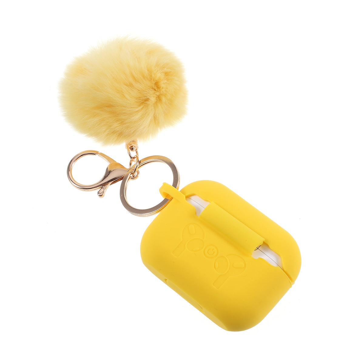 Silicone Protective Case with Hairy Ball Buckle for Apple AirPods Pro