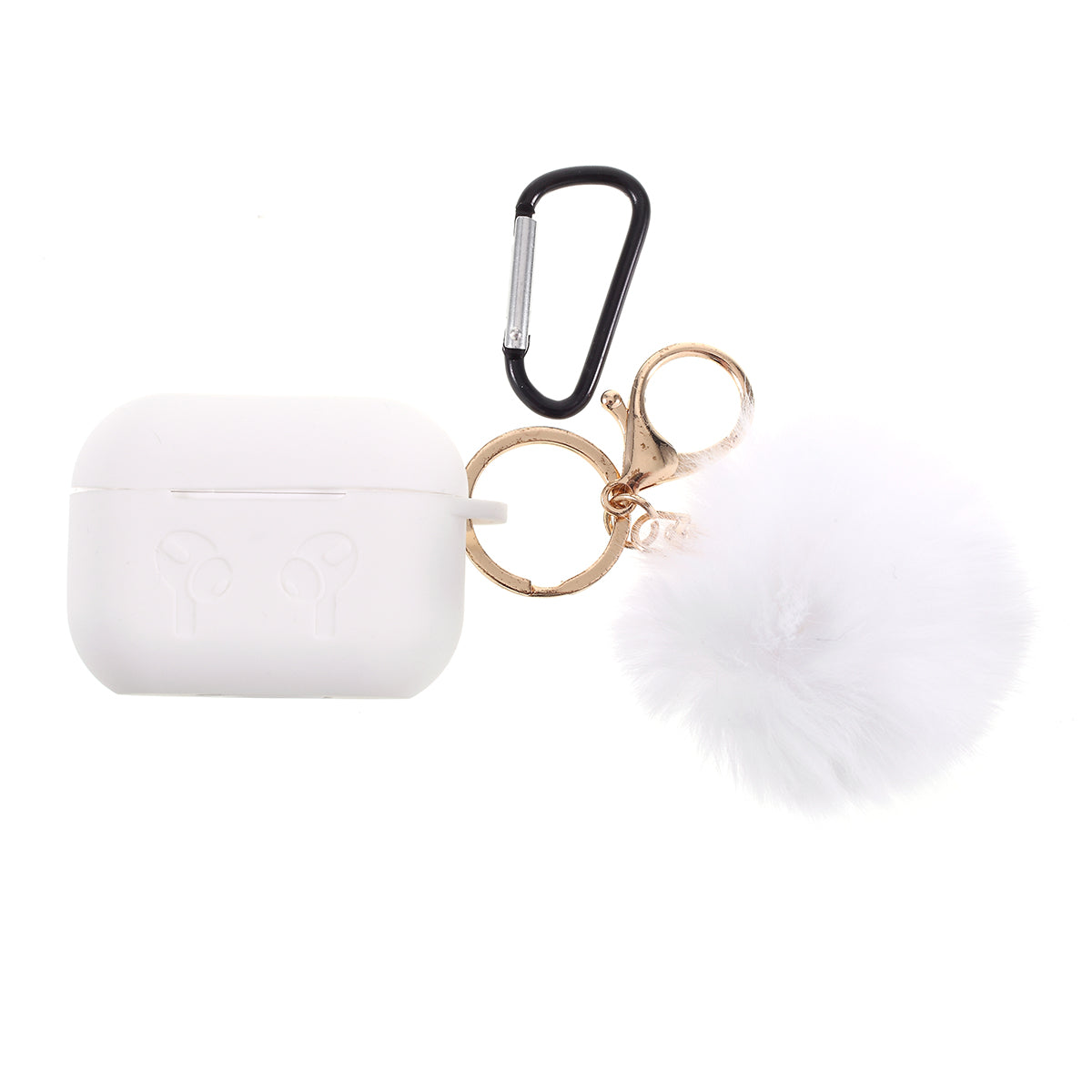 Silicone Protective Case with Hairy Ball Buckle for Apple AirPods Pro