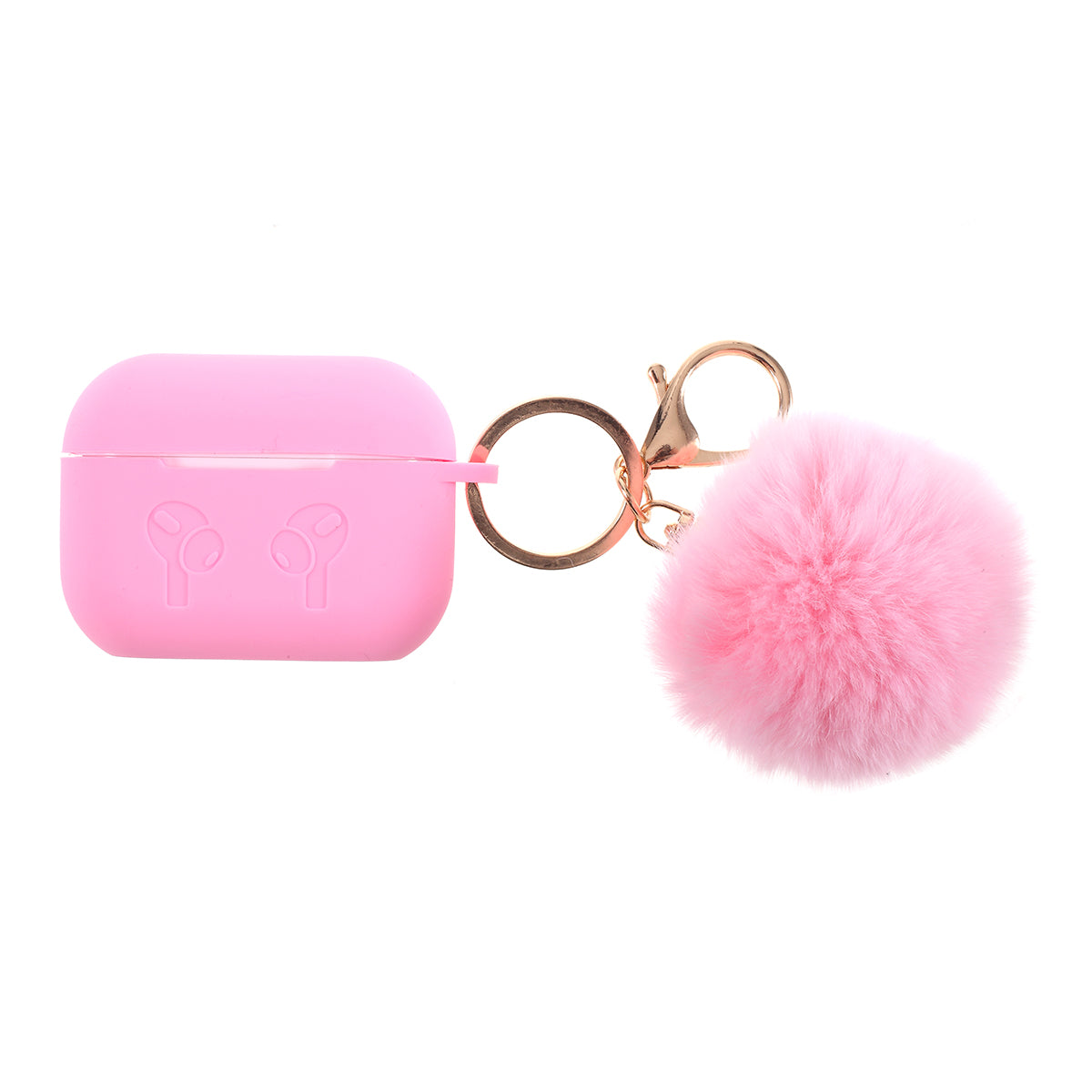 Silicone Protective Case with Hairy Ball Buckle for Apple AirPods Pro