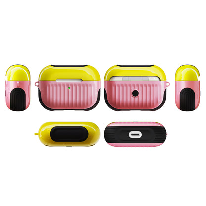 Suitcase Style Glossy Rubberized PC+TPU Combo Case for Apple AirPods Pro