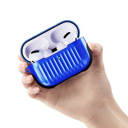 Suitcase Style Glossy Rubberized PC+TPU Combo Case for Apple AirPods Pro