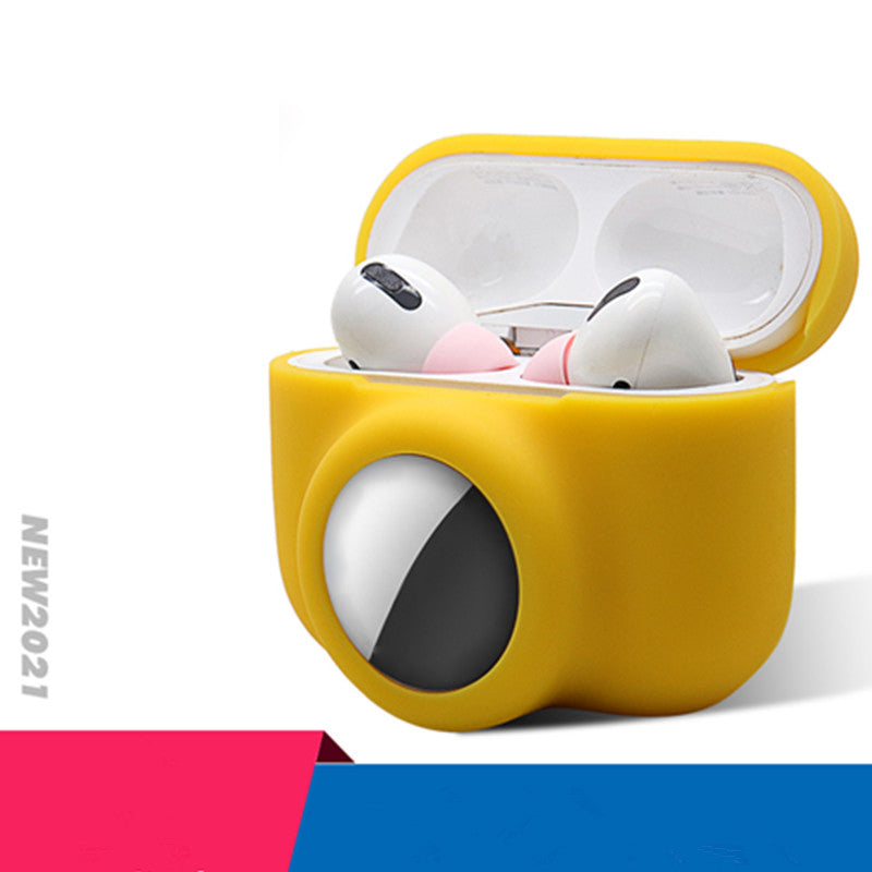 2-in-1 Silicone Protective Cover Case for Apple AirPods Pro AirTag