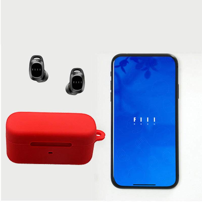 Bluetooth Earphone Soft Silicone Protective Case Anti-lost Cover for FIIL T1 Pro