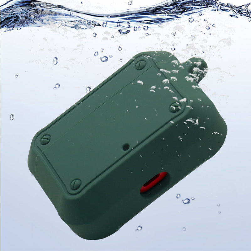 Portable Silicone Wireless Bluetooth Earphone Carrying Case Storage Bag with Anti-lost Buckle for Beats Studio Buds