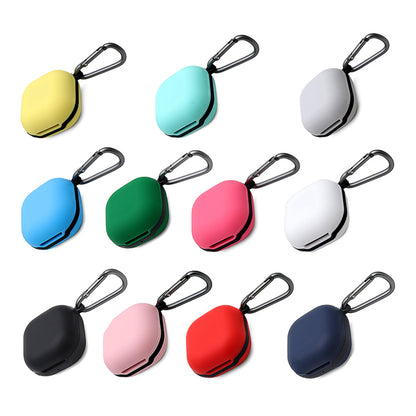 Soft Silicone Wireless Bluetooth Earphones Case Shock-Resistant Protective Cover with Anti-Lost Buckle for Samsung Galaxy Buds Pro