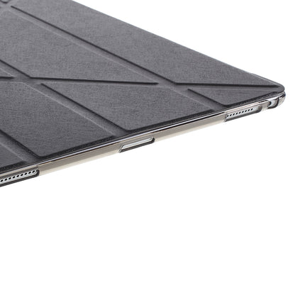 Origami Stand Smart Leather Case for iPad Pro 12.9 inch Four-Fold Silk Texture