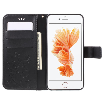 Butterfly Leather Wallet Stand Case for iPhone 6s Plus 6 Plus