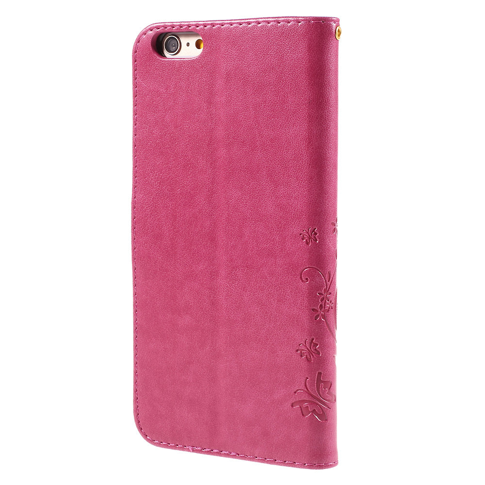 Butterfly Leather Wallet Stand Case for iPhone 6s Plus 6 Plus