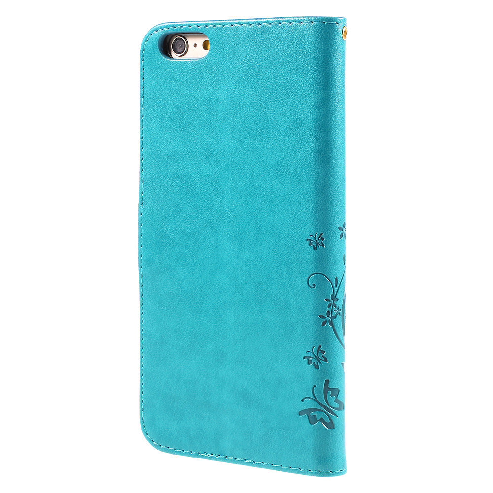 Butterfly Leather Wallet Stand Case for iPhone 6s Plus 6 Plus