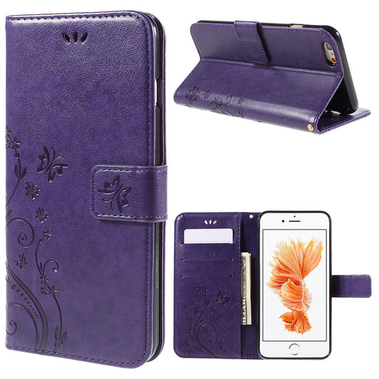 Butterfly Leather Wallet Stand Case for iPhone 6s Plus 6 Plus