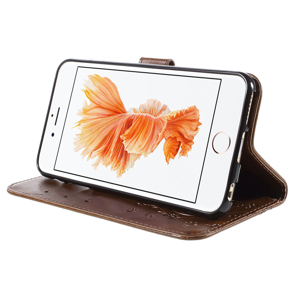 Butterfly Leather Wallet Stand Case for iPhone 6s Plus 6 Plus