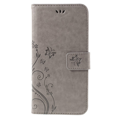 Butterfly Leather Wallet Stand Case for iPhone 6s 6 4.7 inch with Reversed Magnetic Clasp