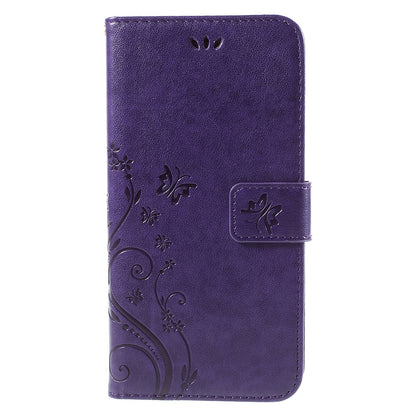 Butterfly Leather Wallet Stand Case for iPhone 6s 6 4.7 inch with Reversed Magnetic Clasp