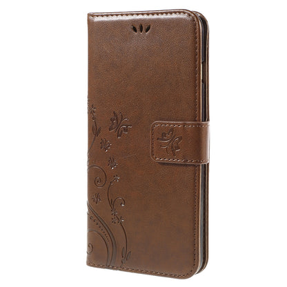 Butterfly Leather Wallet Stand Case for iPhone 6s 6 4.7 inch with Reversed Magnetic Clasp