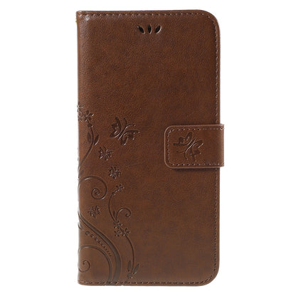 Butterfly Leather Wallet Stand Case for iPhone 6s 6 4.7 inch with Reversed Magnetic Clasp