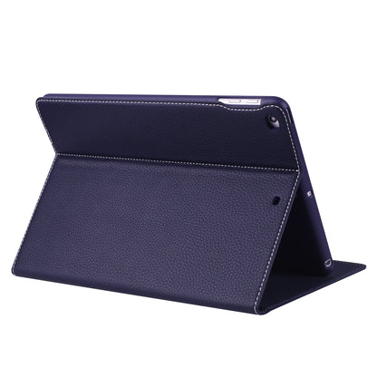 GEBEI Litchi Texture Smart Leather Card Slots Tablet Cover with Stand for iPad 9.7 inch (2018)/9.7 inch (2017)- Gold