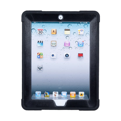 For iPad 4 Detachable 2-in-1 Shock Proof Anti-dust Protective TPU + PC Kickstand Case