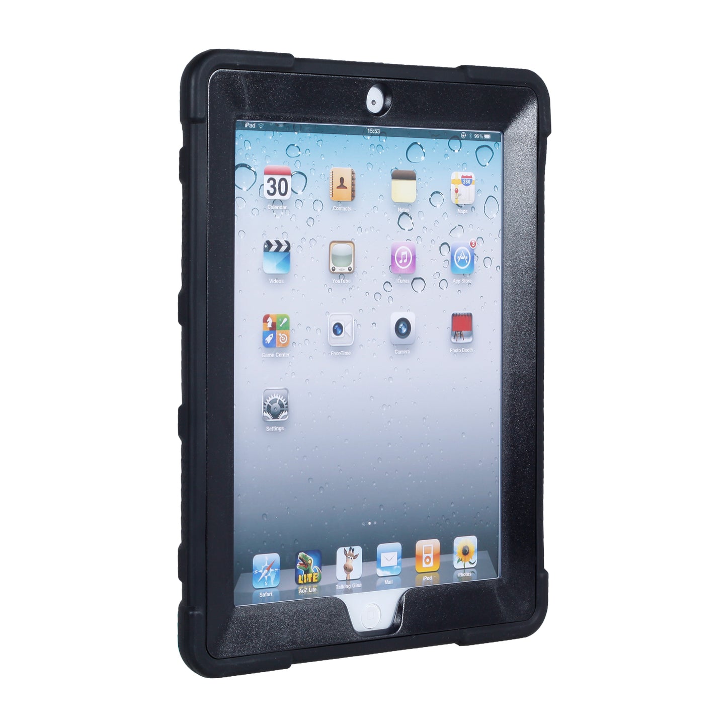 For iPad 4 Detachable 2-in-1 Shock Proof Anti-dust Protective TPU + PC Kickstand Case