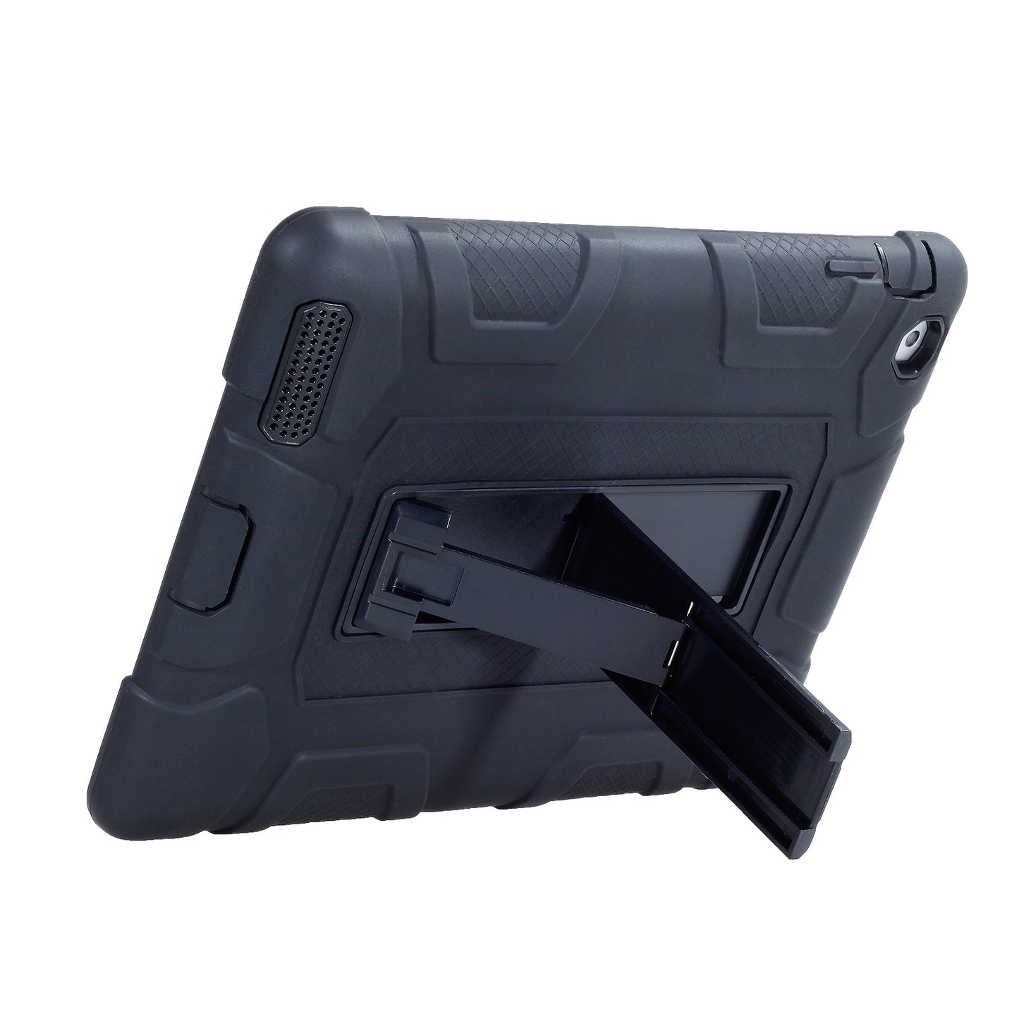 For iPad 4 Detachable 2-in-1 Shock Proof Anti-dust Protective TPU + PC Kickstand Case