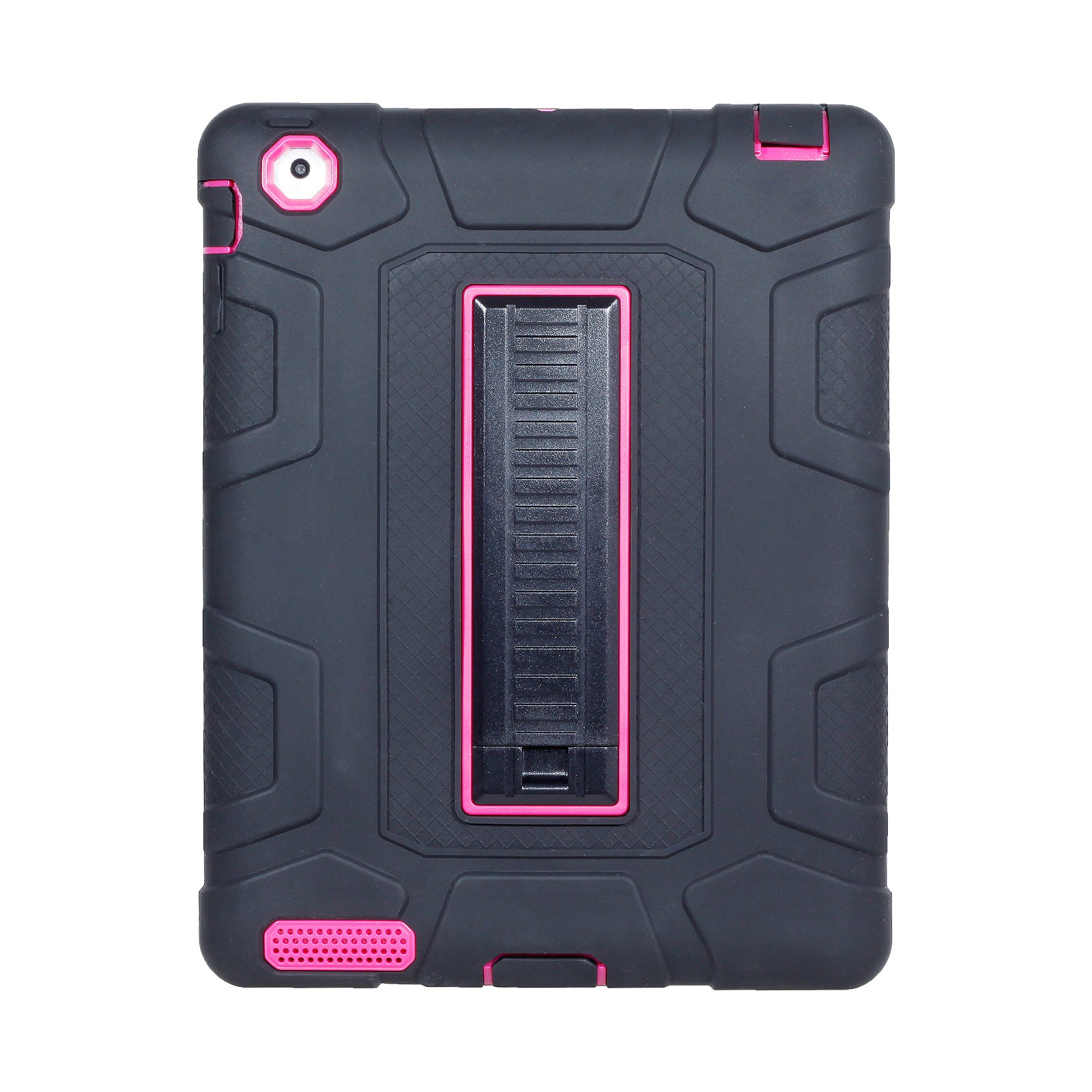 For iPad 4 Detachable 2-in-1 Shock Proof Anti-dust Protective TPU + PC Kickstand Case