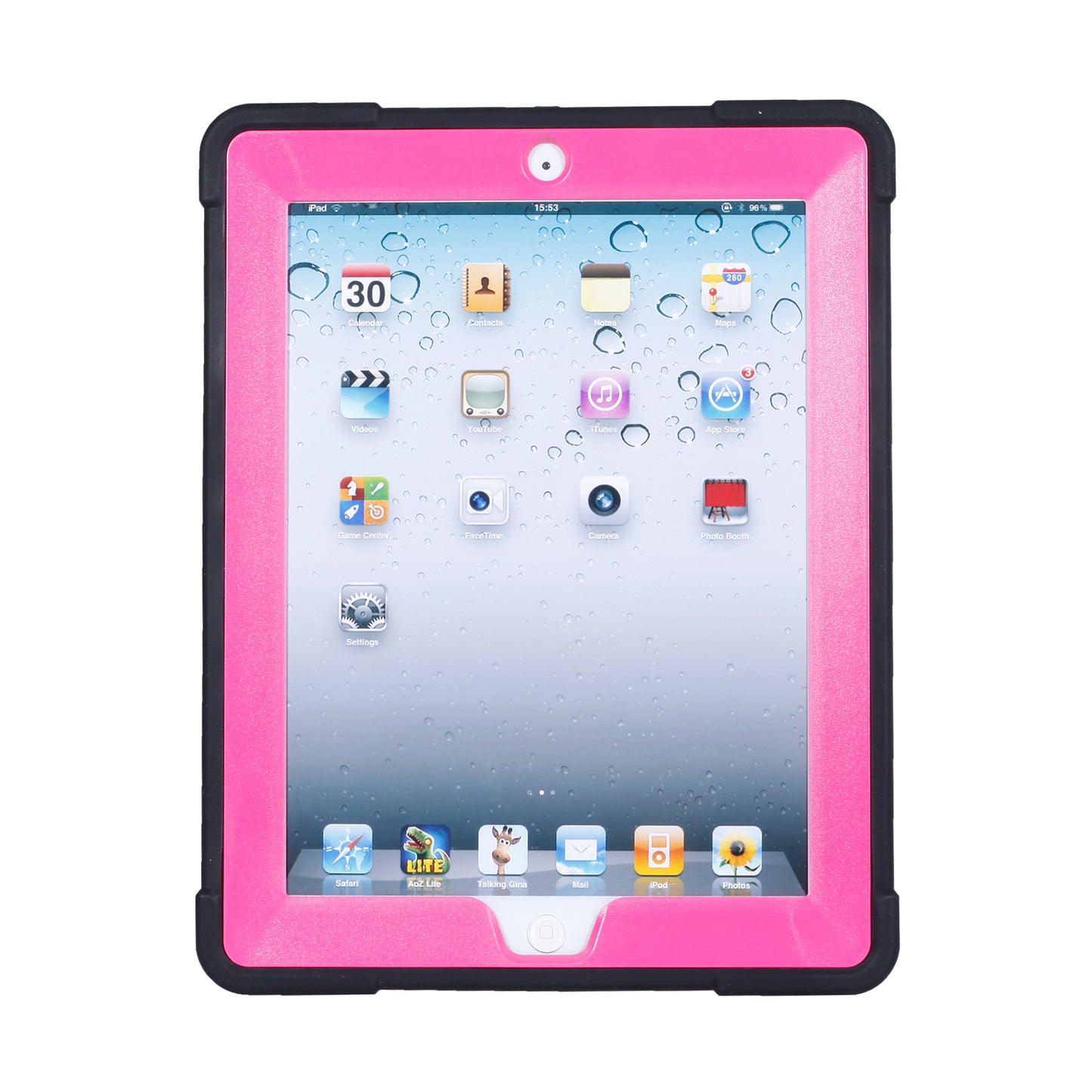 For iPad 4 Detachable 2-in-1 Shock Proof Anti-dust Protective TPU + PC Kickstand Case