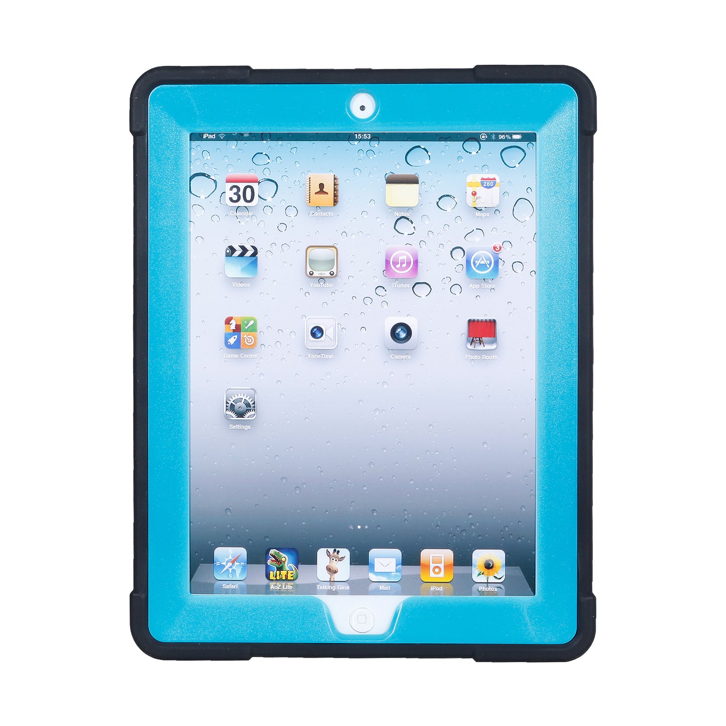 For iPad 4 Detachable 2-in-1 Shock Proof Anti-dust Protective TPU + PC Kickstand Case