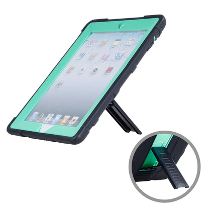 For iPad 4 Detachable 2-in-1 Shock Proof Anti-dust Protective TPU + PC Kickstand Case