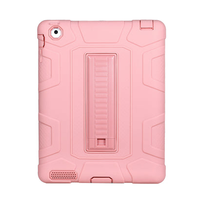 For iPad 4 Detachable 2-in-1 Shock Proof Anti-dust Protective TPU + PC Kickstand Case