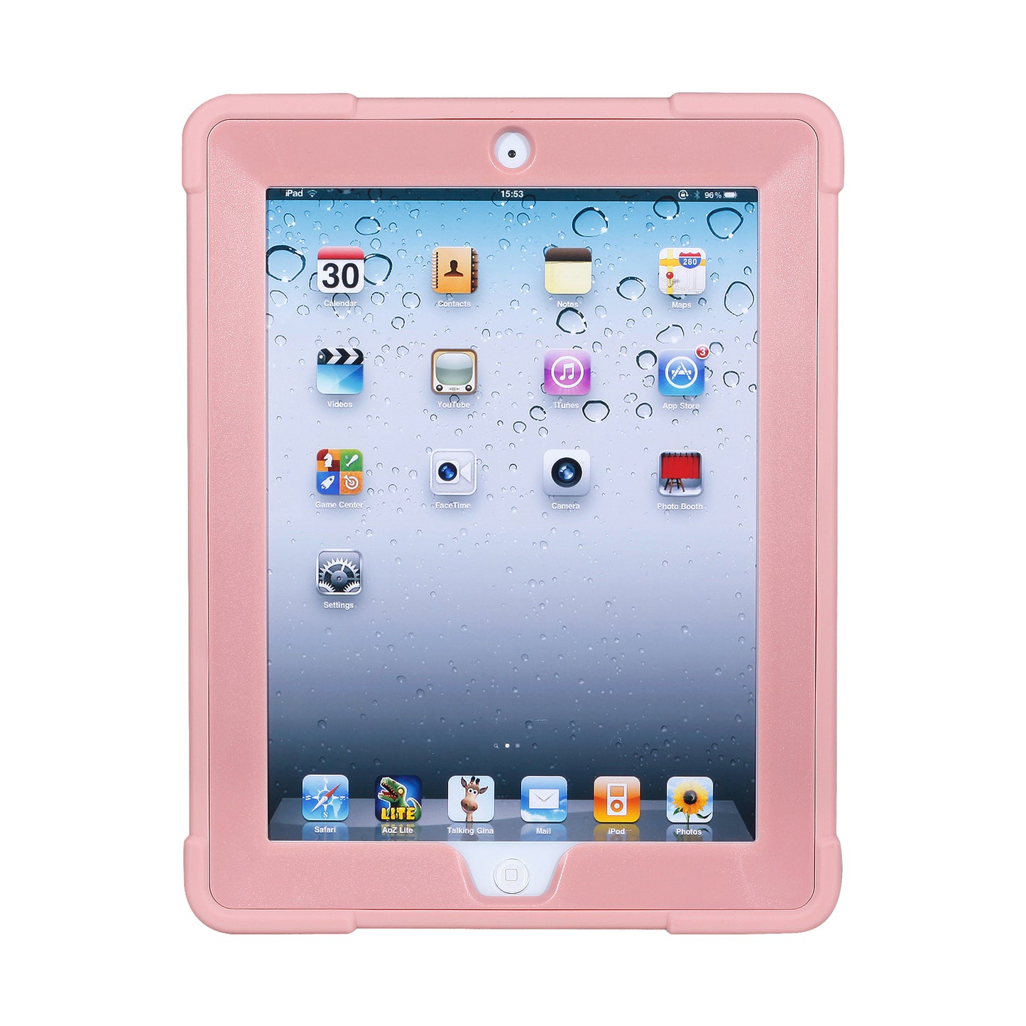 For iPad 4 Detachable 2-in-1 Shock Proof Anti-dust Protective TPU + PC Kickstand Case