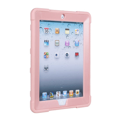 For iPad 4 Detachable 2-in-1 Shock Proof Anti-dust Protective TPU + PC Kickstand Case