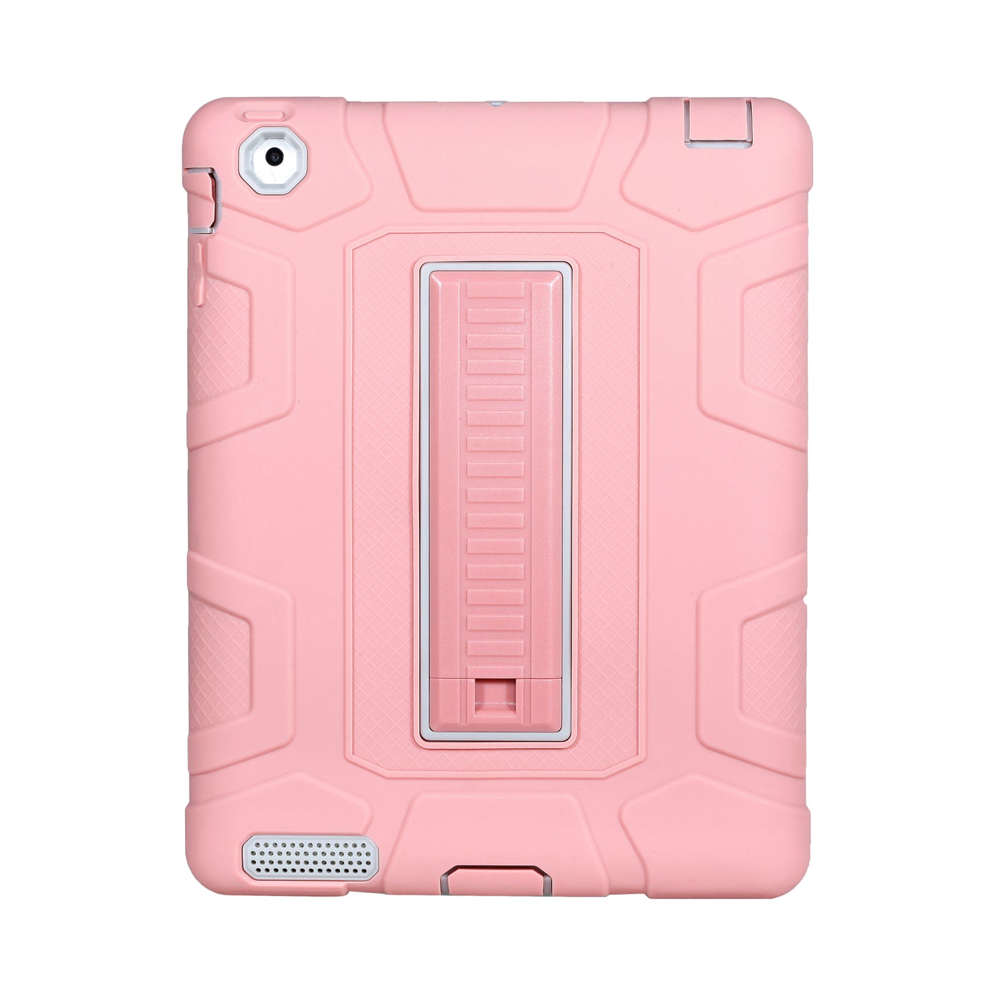 For iPad 4 Detachable 2-in-1 Shock Proof Anti-dust Protective TPU + PC Kickstand Case